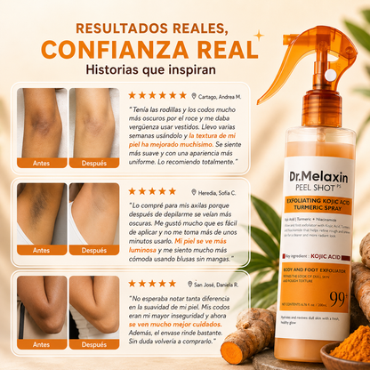DR. MELAXIN PEEL SHOT • Piel Pareja en Axilas, Codos y Rodillas